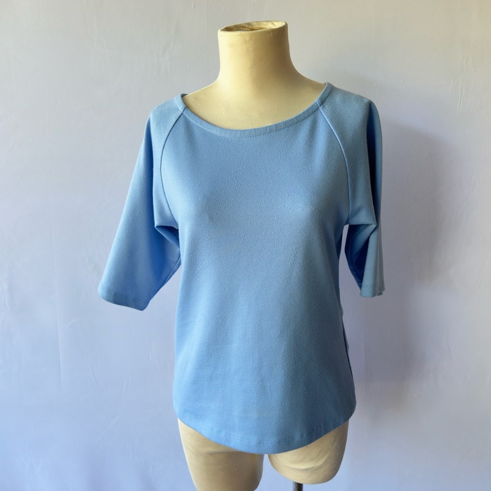 Robbi & Nikki by Robert Rodriguez Light Blue Short Sleeve Top